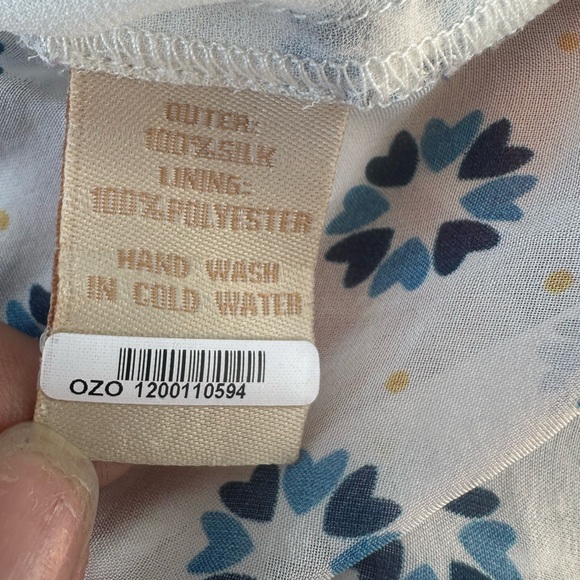 Paloma Blue Sleeveless Smocked Top - Size Small - Picture 3 of 6